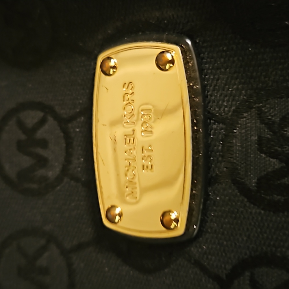 Michael Kors black tote purse - Picture 2 of 6